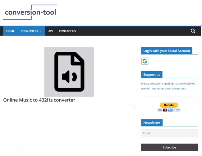 Conversion-Tool.com 432Hz music converter