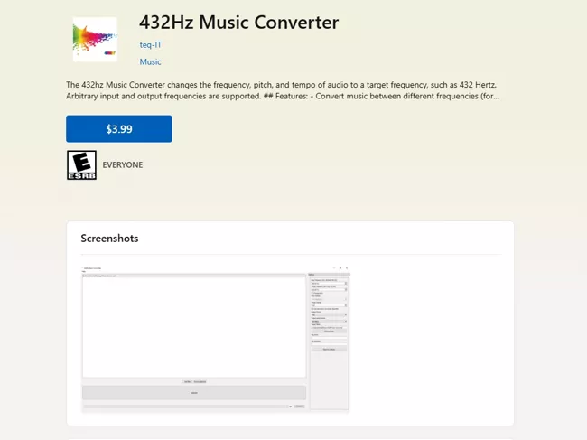 teq-IT 432Hz Music Converter on Microsoft Store