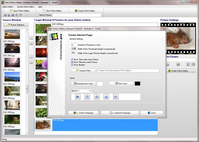 Windows 8 Free HTML Slideshow Creator OnGal10 full