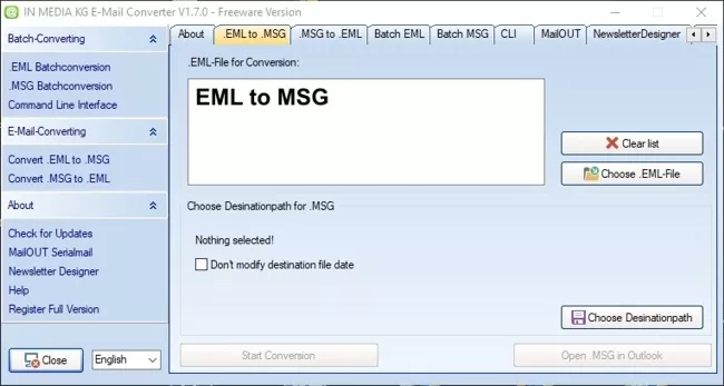 EML to MSG Converter