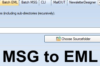 Bulk convert MSG to EML