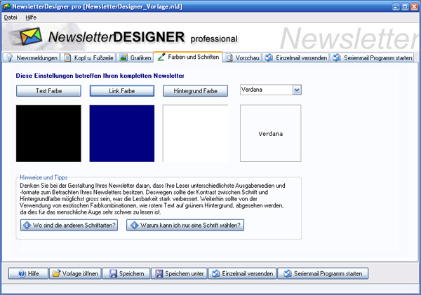 Newsletter Designer Software Program
