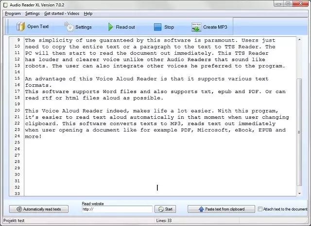 Text Reader for PC